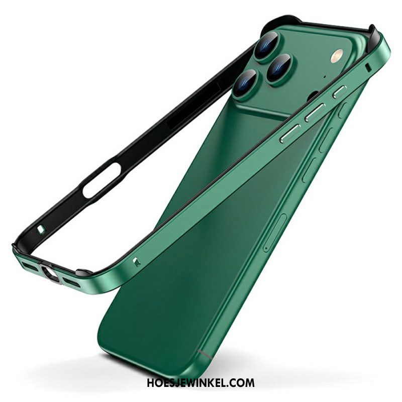 Hoesje iPhone 17 Pro Metalen Bumper Bescherming Hoesje