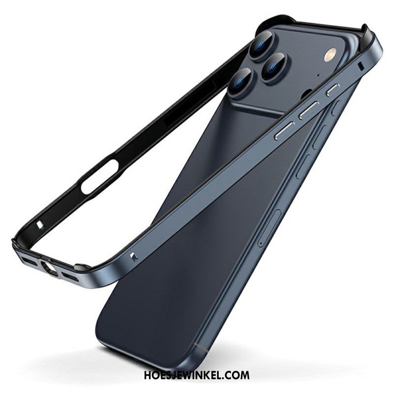 Hoesje iPhone 17 Pro Metalen Bumper Bescherming Hoesje