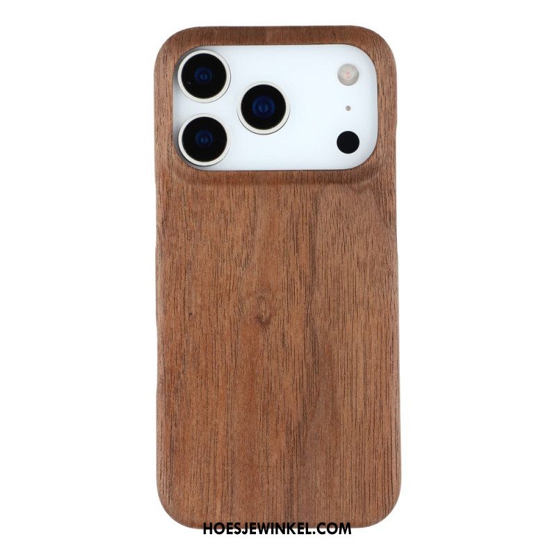Hoesje iPhone 17 Pro Natuurlijk Hout Bescherming Hoesje