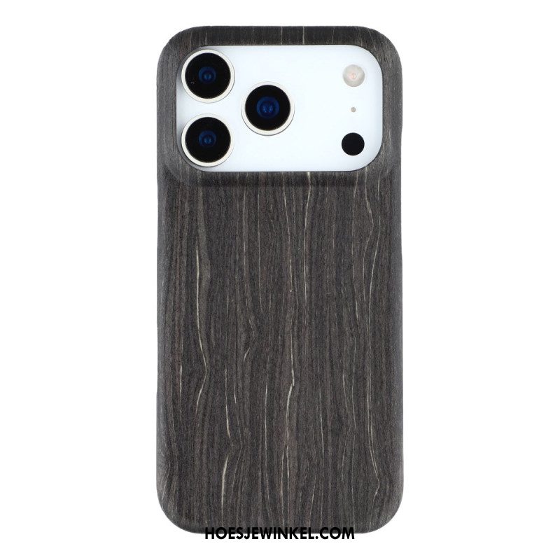Hoesje iPhone 17 Pro Natuurlijk Hout Bescherming Hoesje