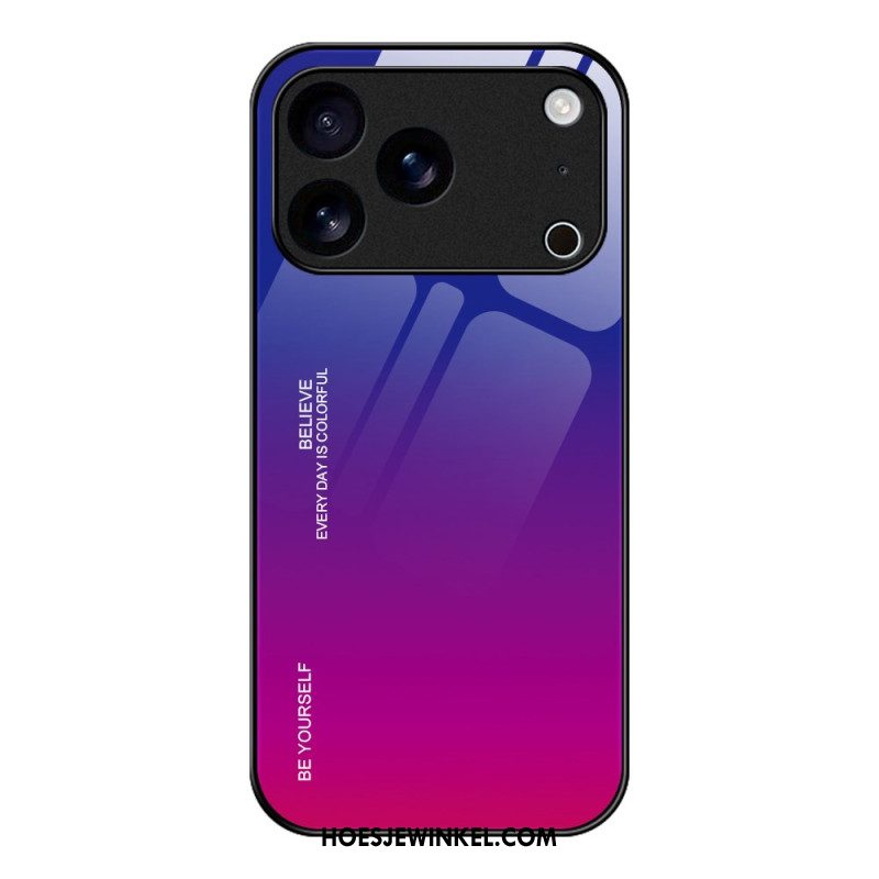 Hoesje iPhone 17 Pro Wees Jezelf Gehard Glas