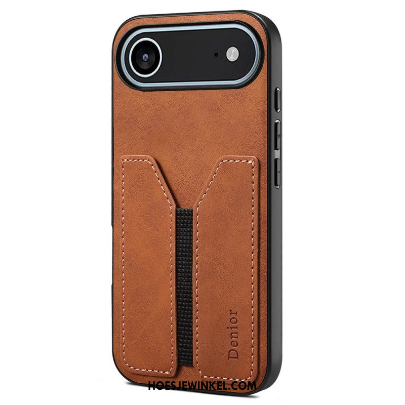 Hoesje iPhone Air Denior Elastische Kaarthouder Bescherming Hoesje