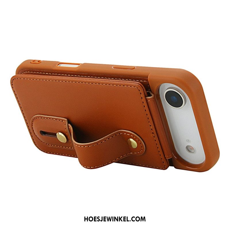 Hoesje iPhone Air Kaarthouder En Schouderband Bescherming Hoesje