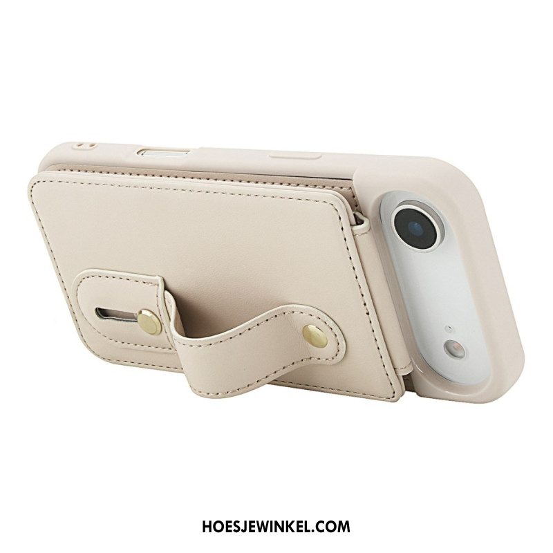 Hoesje iPhone Air Kaarthouder En Schouderband Bescherming Hoesje