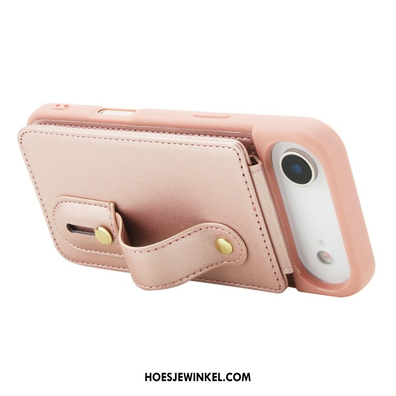 Hoesje iPhone Air Kaarthouder En Schouderband Bescherming Hoesje