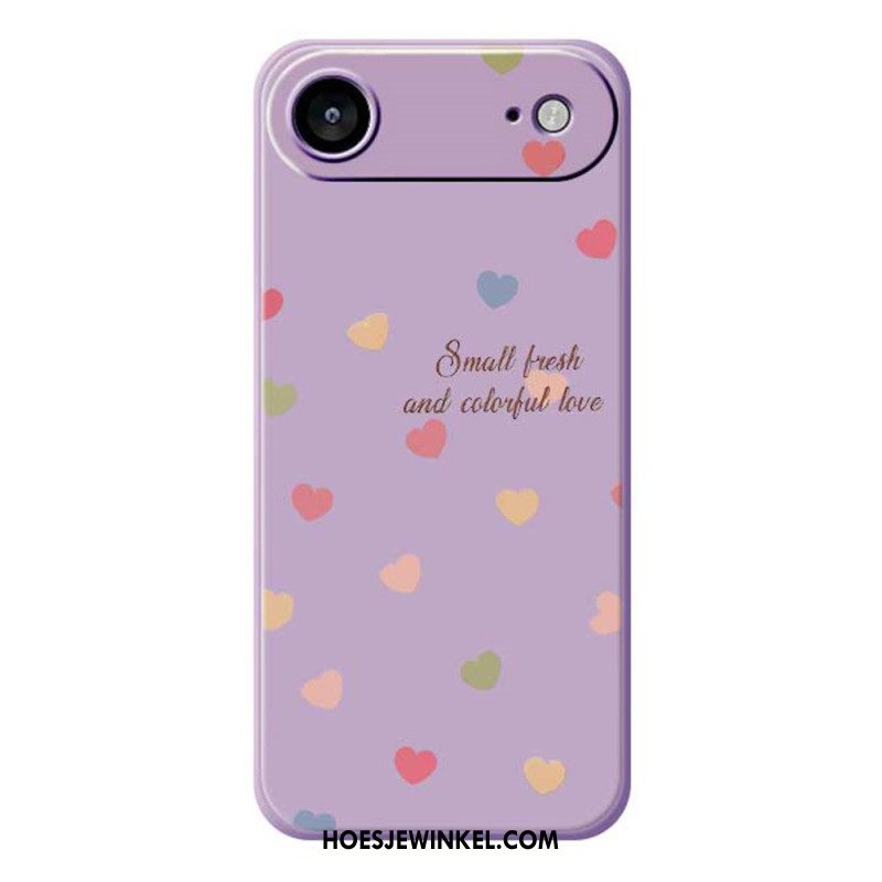 Hoesje iPhone Air Kleurrijke Harten