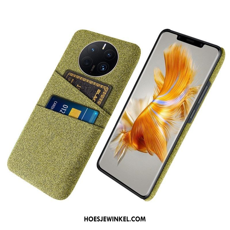 Hoesje voor Huawei Mate 50 Pro Doek Voor Kaarthouders