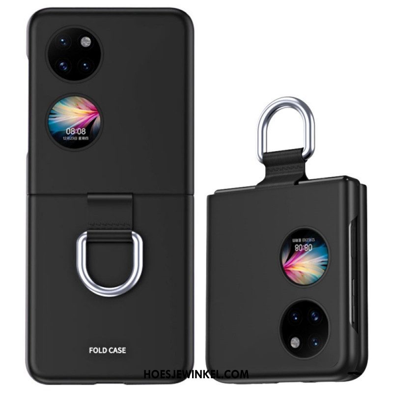 Hoesje voor Huawei P50 Pocket Huid-aanraking Met Ring