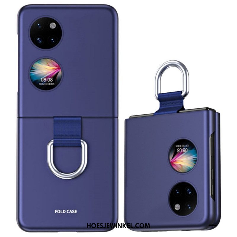 Hoesje voor Huawei P50 Pocket Huid-aanraking Met Ring