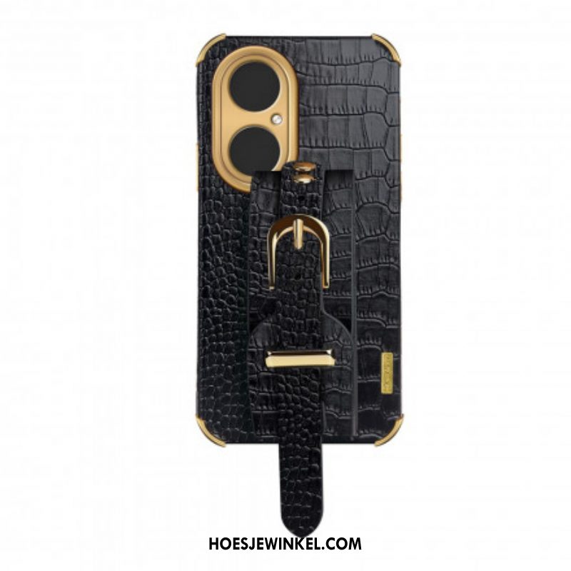 Hoesje voor Huawei P50 Pro Croco Band