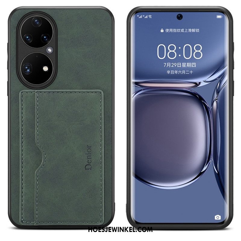 Hoesje voor Huawei P50 Pro Denior-kaarthouder