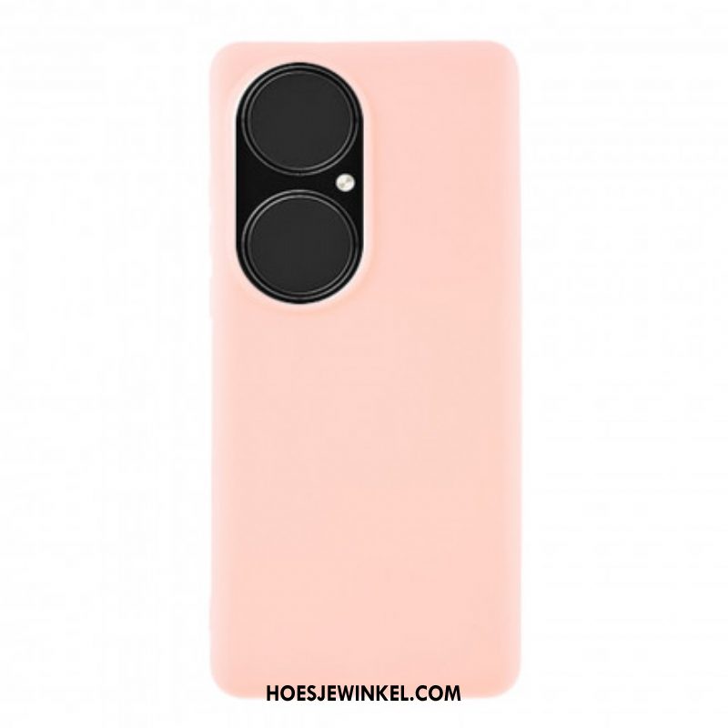 Hoesje voor Huawei P50 Pro Mat Stijve Siliconen