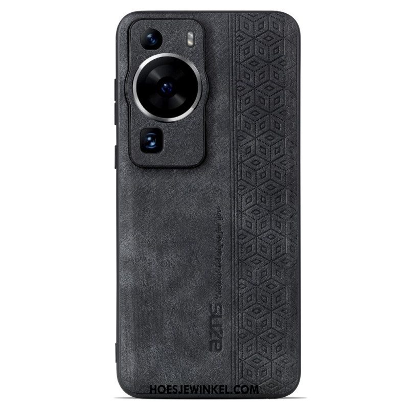 Hoesje voor Huawei P60 Pro Azns Ledereffect