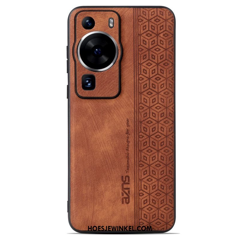 Hoesje voor Huawei P60 Pro Azns Ledereffect