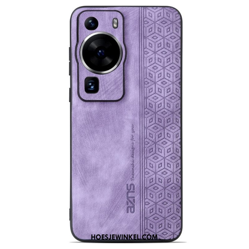 Hoesje voor Huawei P60 Pro Azns Ledereffect