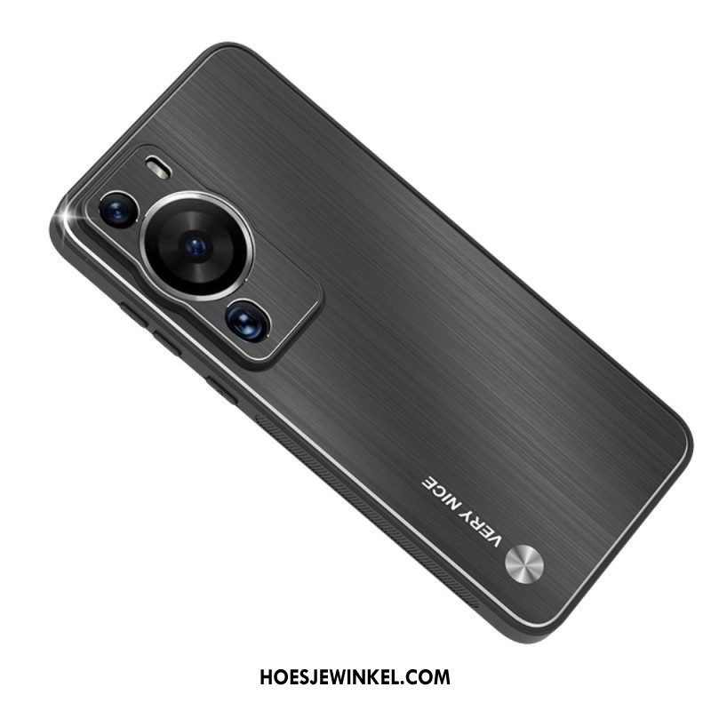 Hoesje voor Huawei P60 Pro Geborsteld Aluminium
