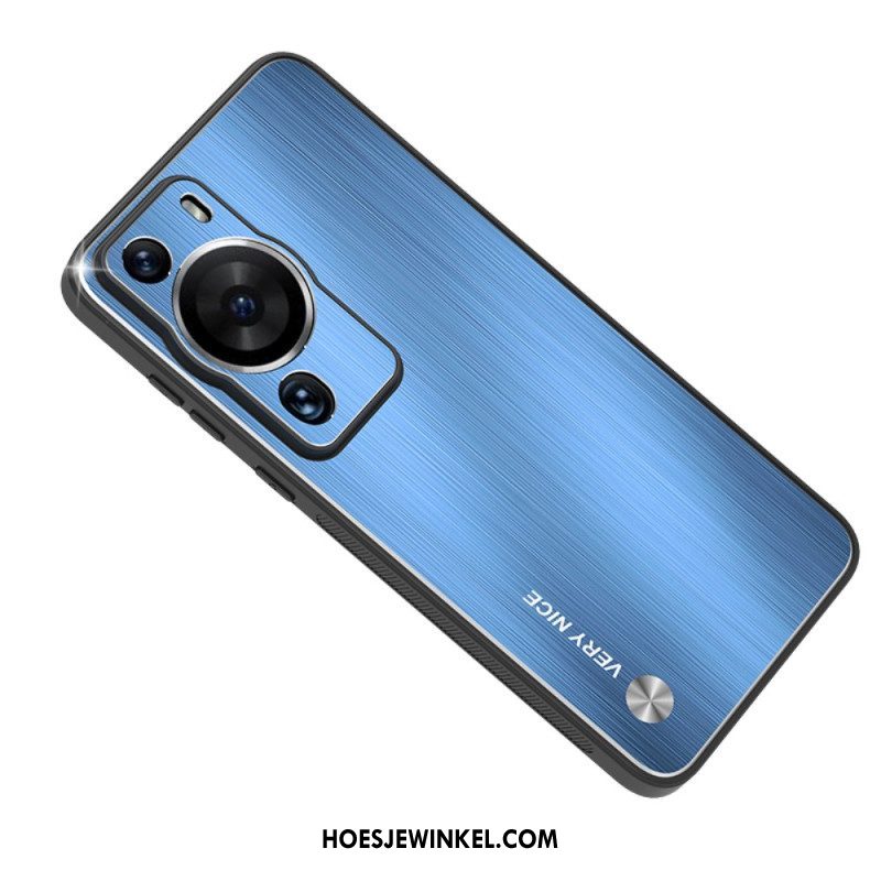 Hoesje voor Huawei P60 Pro Geborsteld Aluminium