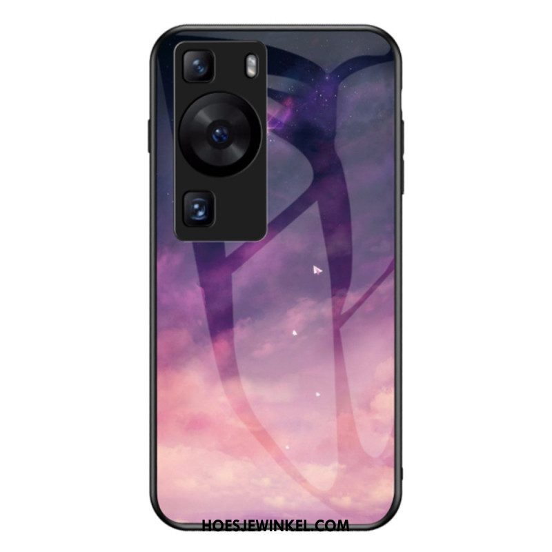 Hoesje voor Huawei P60 Pro Hemelgehard Glas