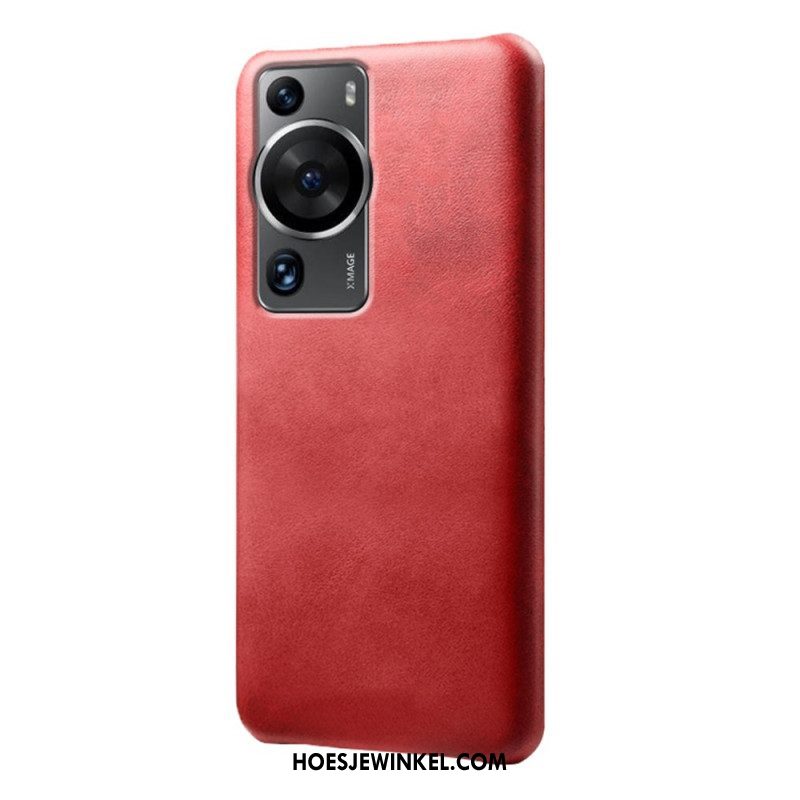 Hoesje voor Huawei P60 Pro Ledereffect