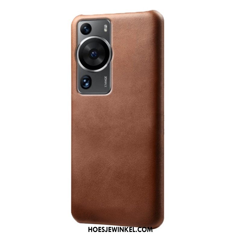 Hoesje voor Huawei P60 Pro Ledereffect