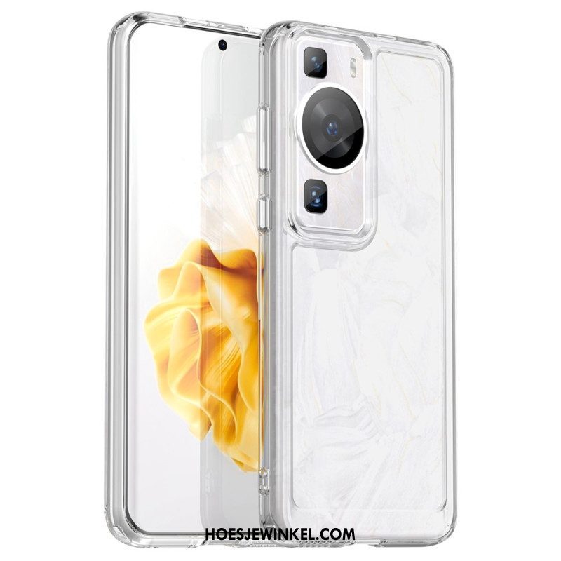 Hoesje voor Huawei P60 Pro Transparante Candy-serie