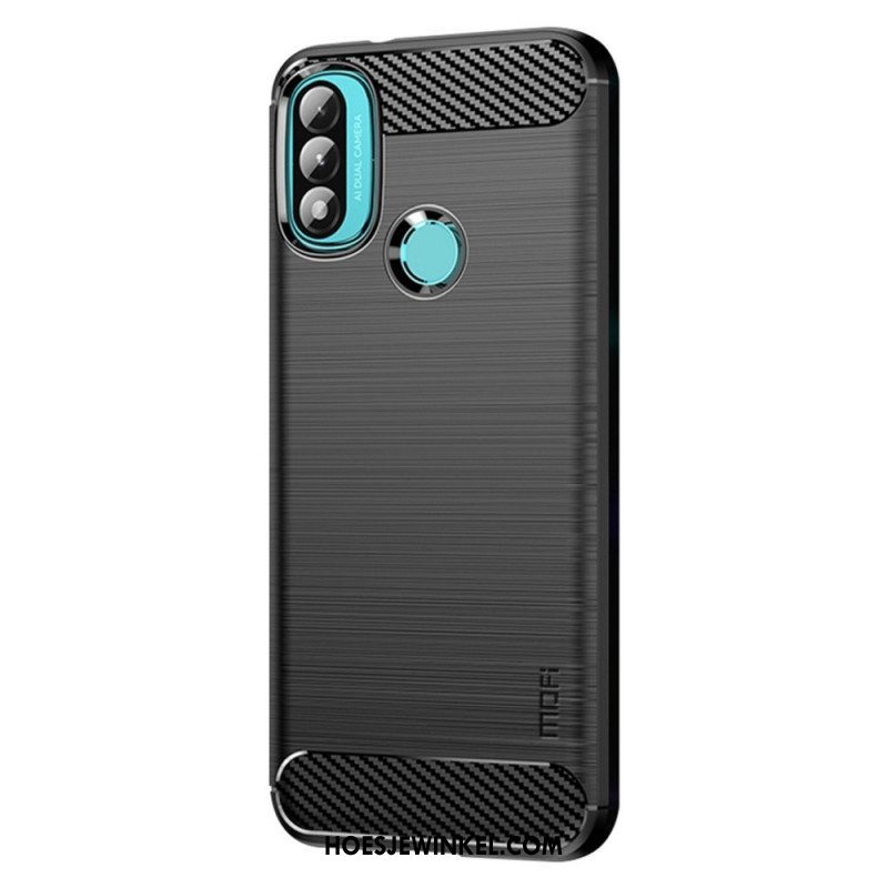 Hoesje voor Moto E40 / E30 / E20 Mofi Geborsteld Koolstofvezel