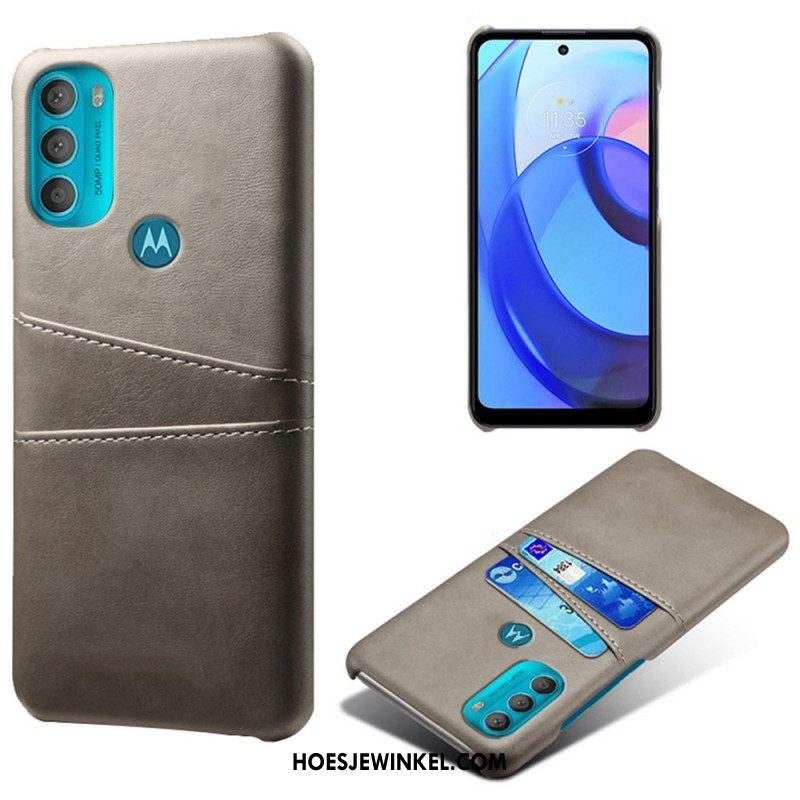 Hoesje voor Moto G71 5G Ksq-kaarthouder