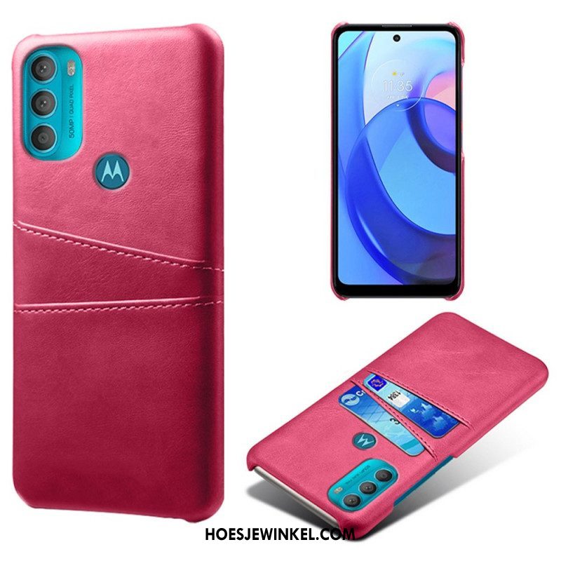 Hoesje voor Moto G71 5G Ksq-kaarthouder