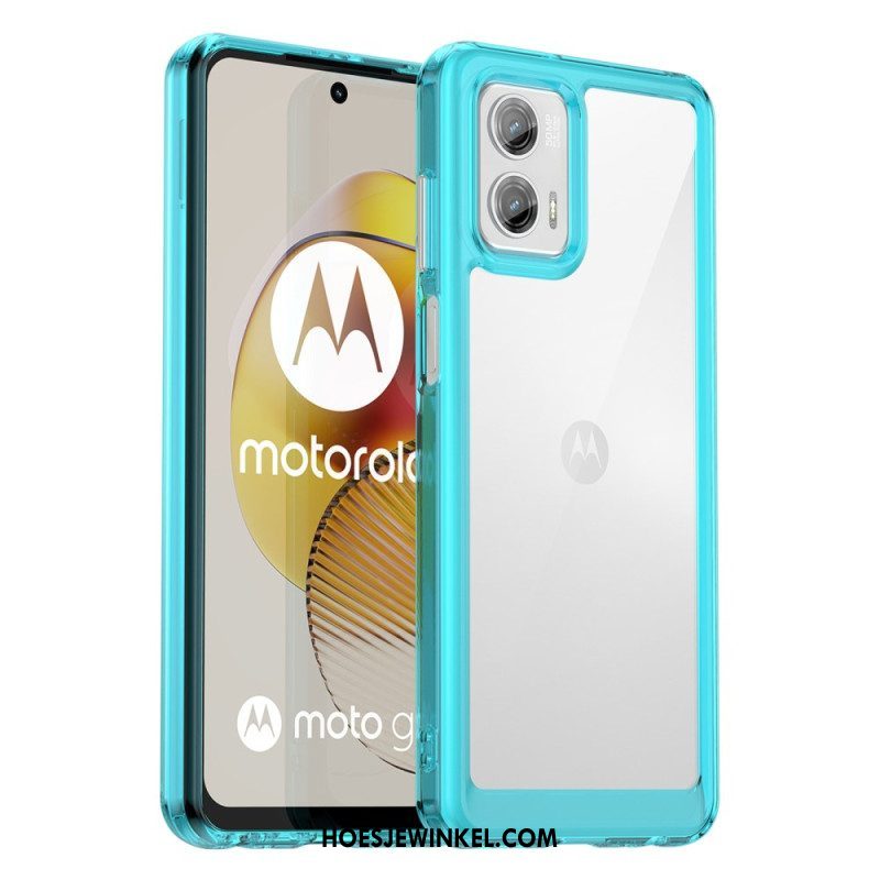 Hoesje voor Moto G73 5G Transparante Hybride