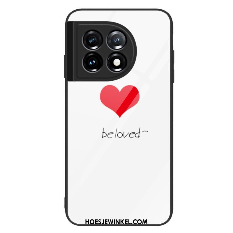 Hoesje voor OnePlus 11 5G Hart Van Gehard Glas