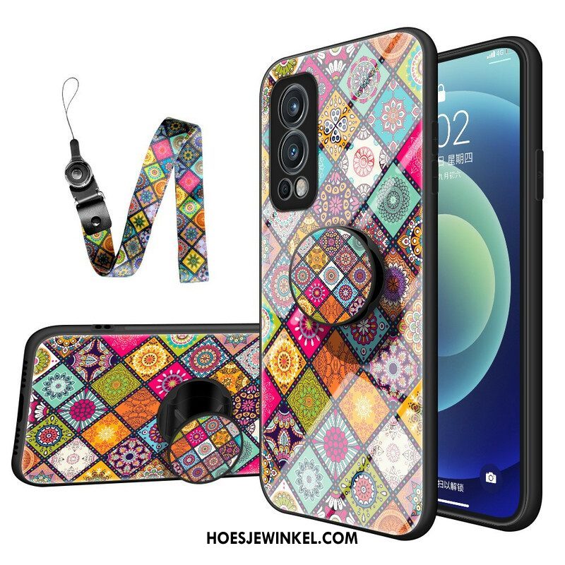 Hoesje voor OnePlus Nord 2 5G Lapwerk Magnetische Houder