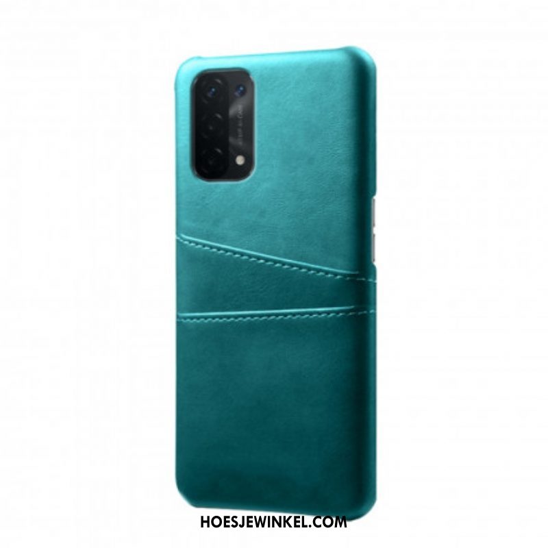 Hoesje voor Oppo A54 5G / A74 5G Ksq-kaarthouder