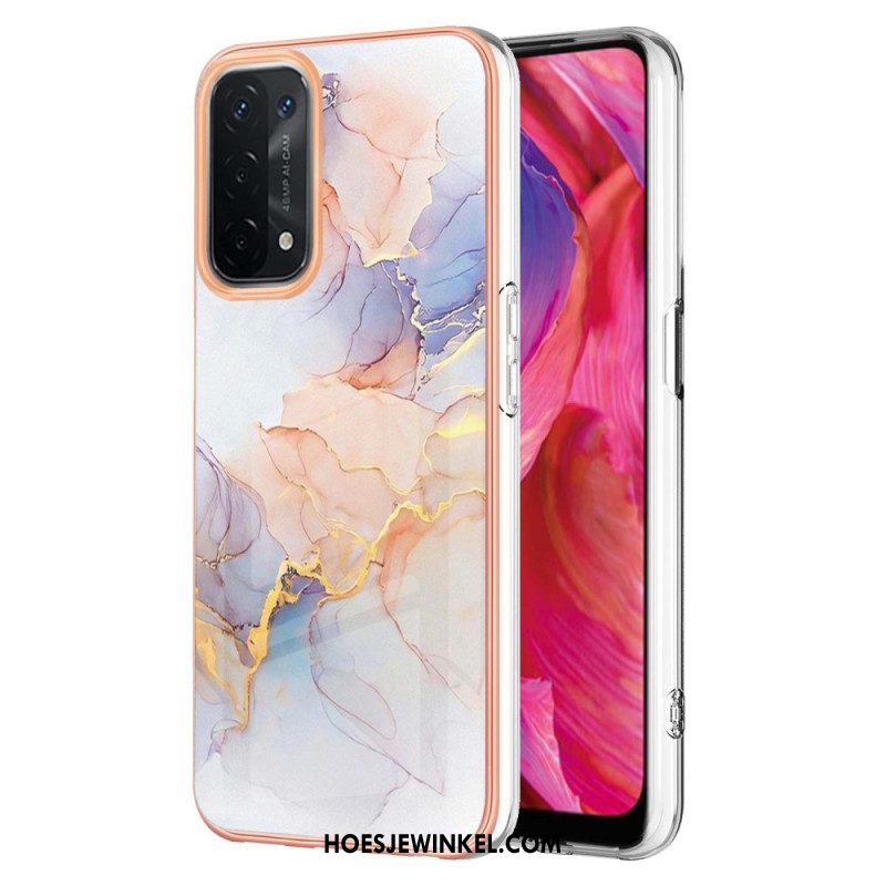 Hoesje voor Oppo A54 5G / A74 5G Marmer