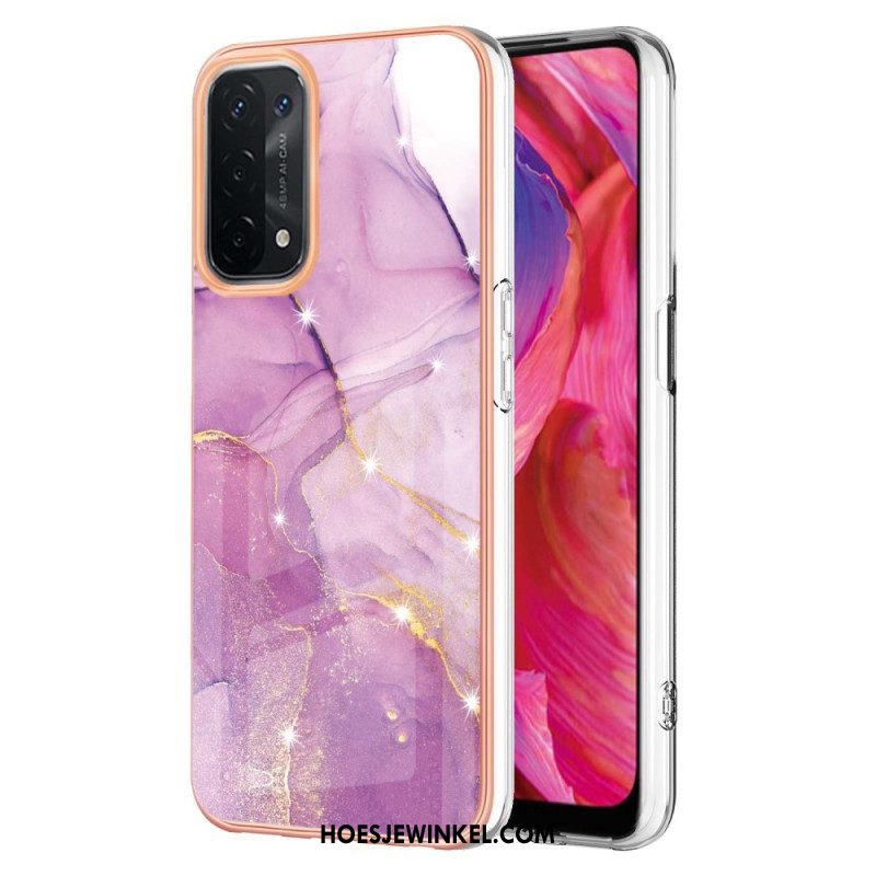 Hoesje voor Oppo A54 5G / A74 5G Marmeren Ontwerp