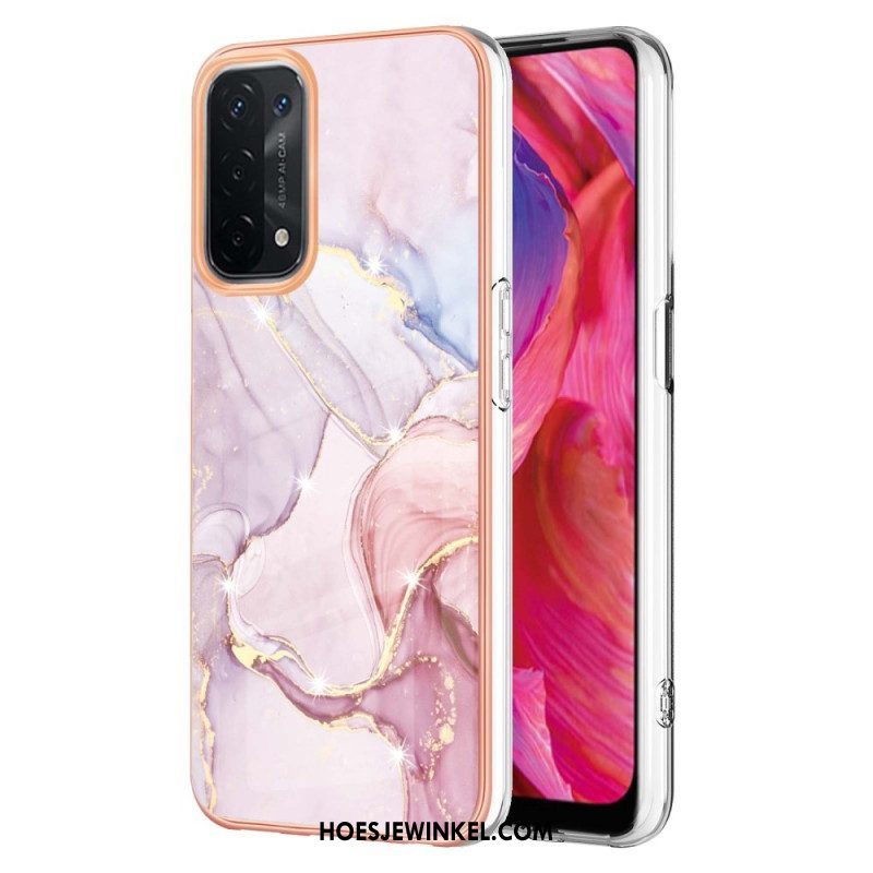 Hoesje voor Oppo A54 5G / A74 5G Marmeren Ontwerp