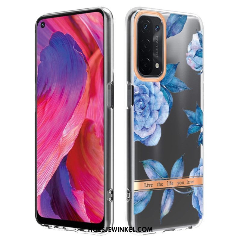 Hoesje voor Oppo A54 5G / A74 5G Naadloze Bloemen