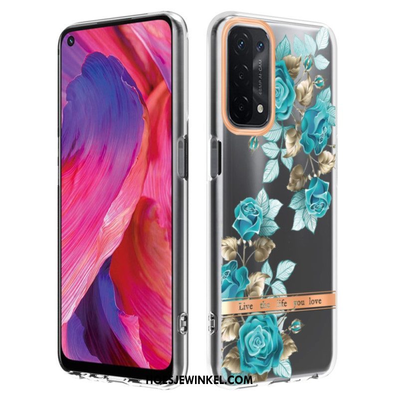 Hoesje voor Oppo A54 5G / A74 5G Naadloze Bloemen