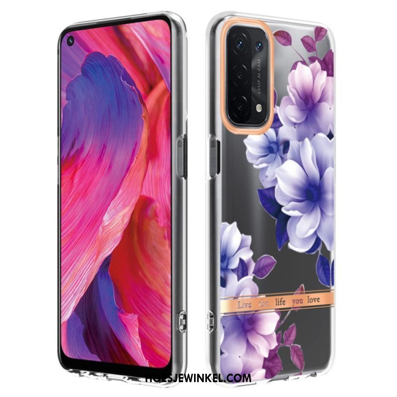 Hoesje voor Oppo A54 5G / A74 5G Naadloze Bloemen