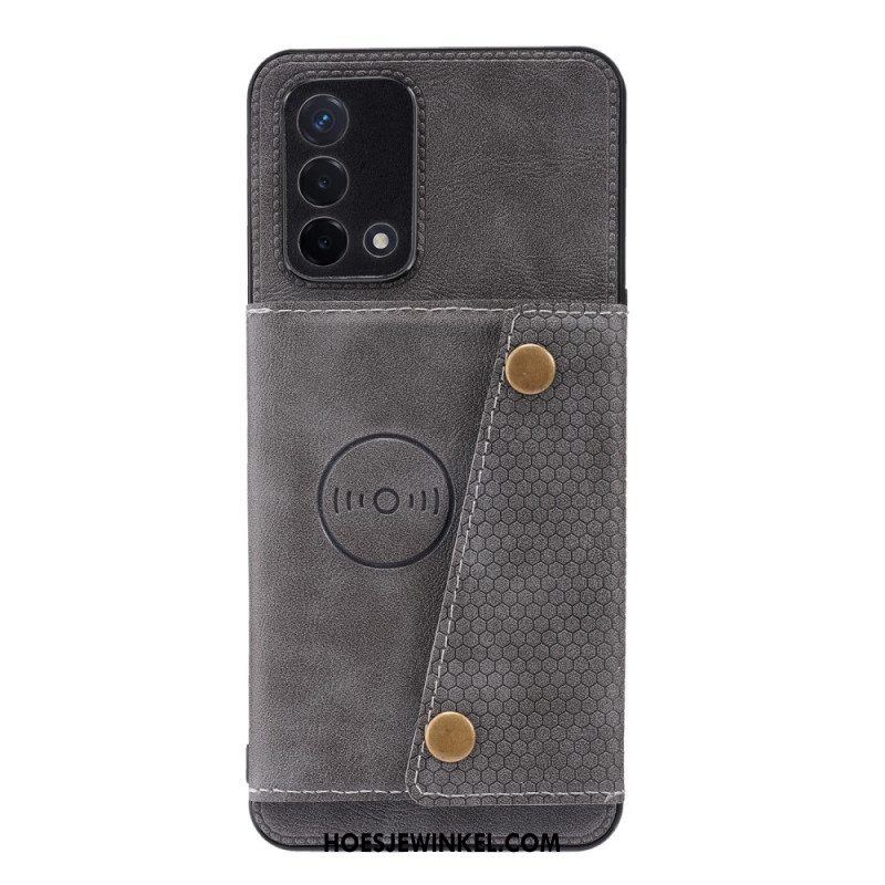 Hoesje voor Oppo A74 4G Portemonnee Snap Portemonnee