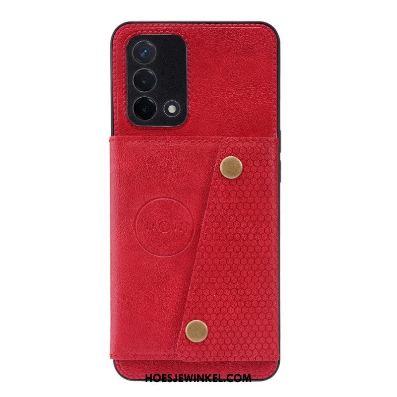 Hoesje voor Oppo A74 4G Portemonnee Snap Portemonnee