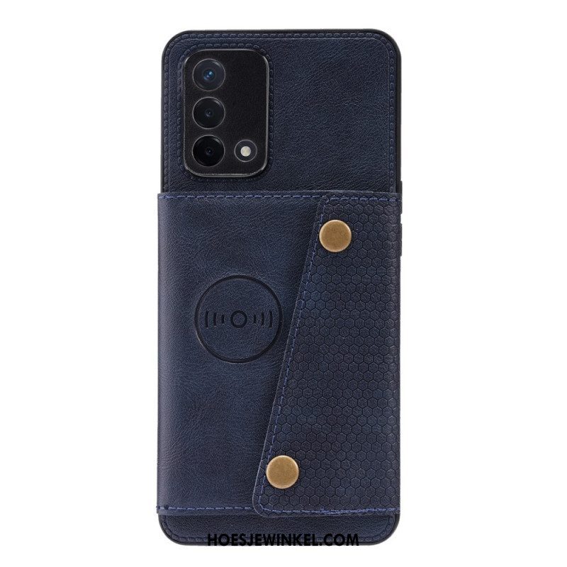 Hoesje voor Oppo A74 4G Portemonnee Snap Portemonnee