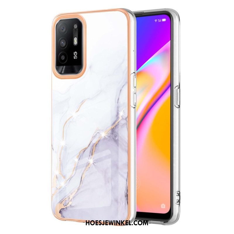 Hoesje voor Oppo A94 5G Marmer