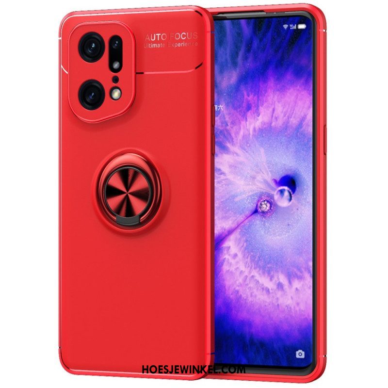 Hoesje voor Oppo Find X5 Pro Roterende Ring