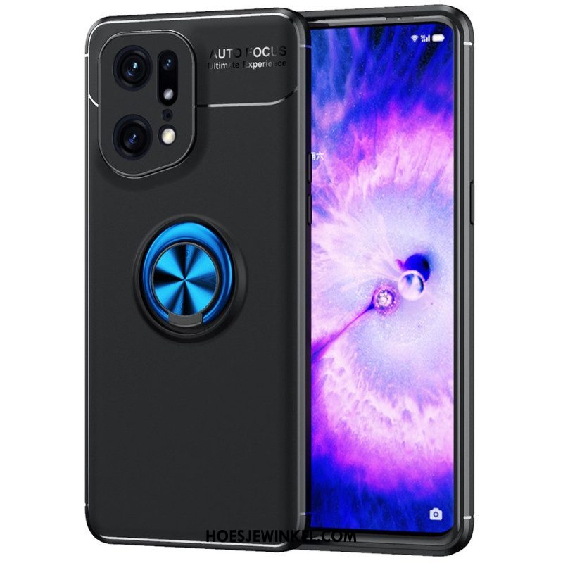 Hoesje voor Oppo Find X5 Pro Roterende Ring