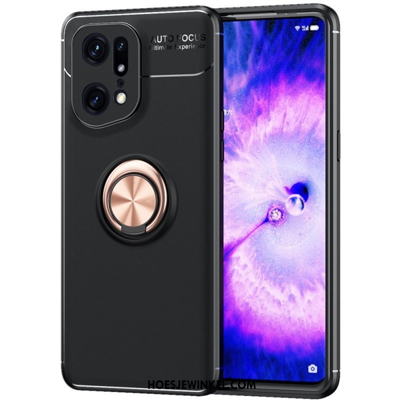 Hoesje voor Oppo Find X5 Pro Roterende Ring