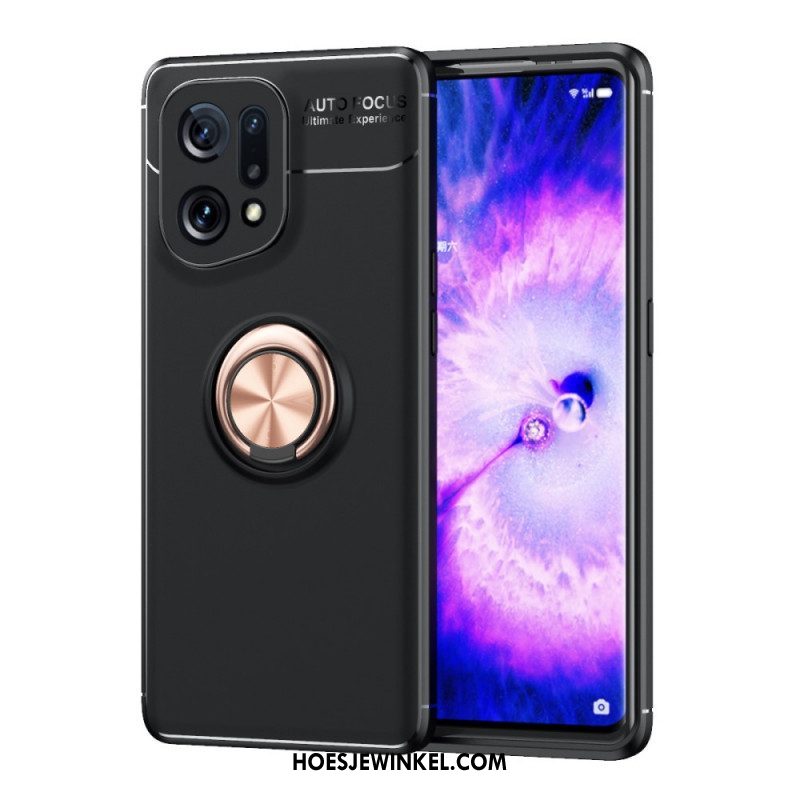 Hoesje voor Oppo Find X5 Roterende Ring