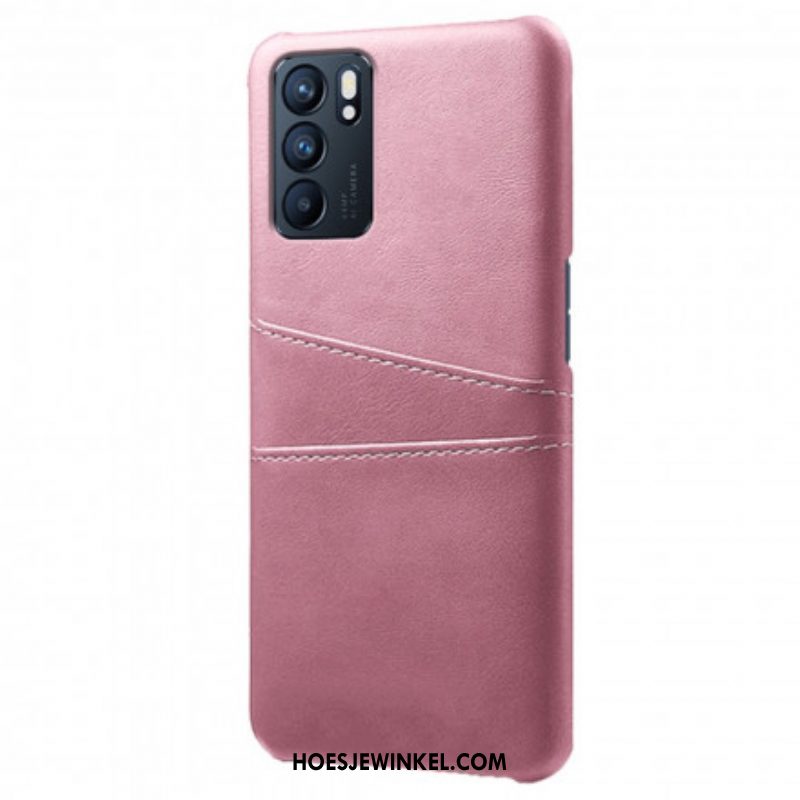 Hoesje voor Oppo Reno 6 5G Ksq-kaarthouder