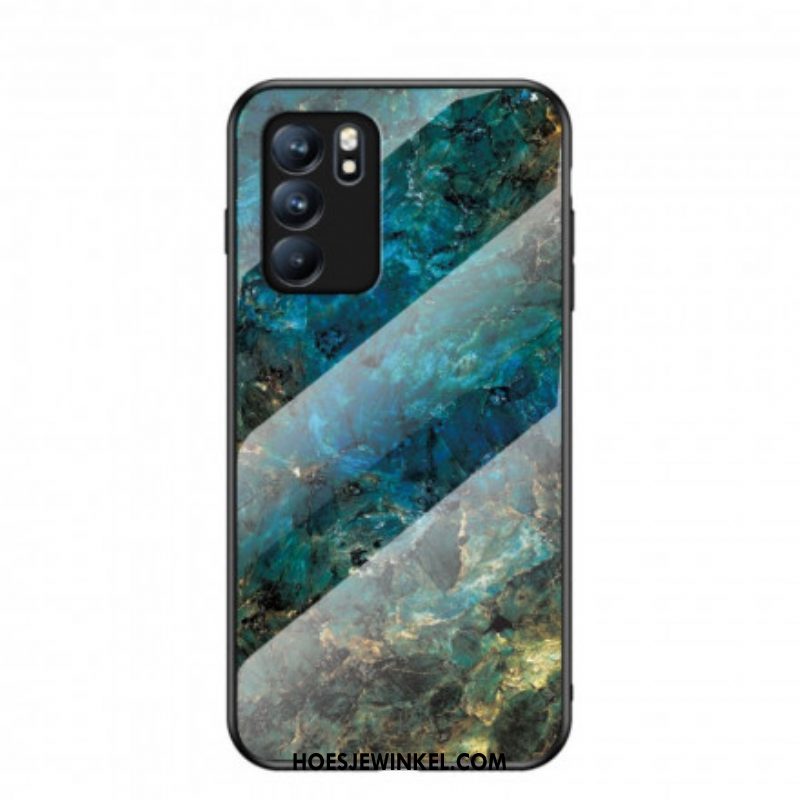 Hoesje voor Oppo Reno 6 5G Premium Kleuren Gehard Glas