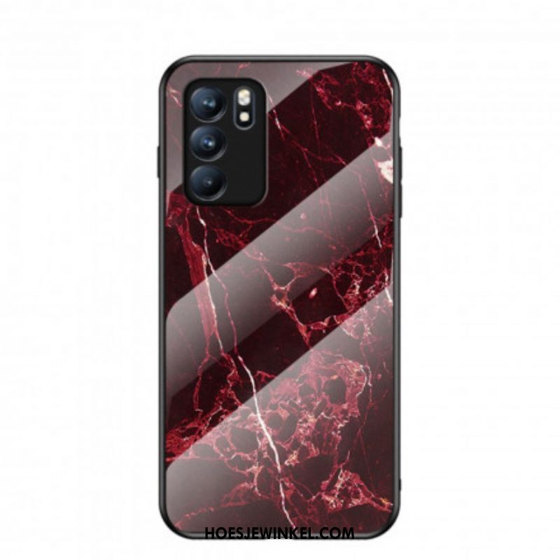 Hoesje voor Oppo Reno 6 5G Premium Kleuren Gehard Glas