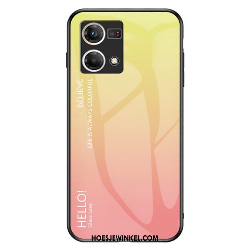 Hoesje voor Oppo Reno 7 Gehard Glas Hallo